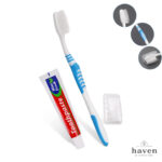 Travel Toothbrush and Toothpaste (Set of 1)